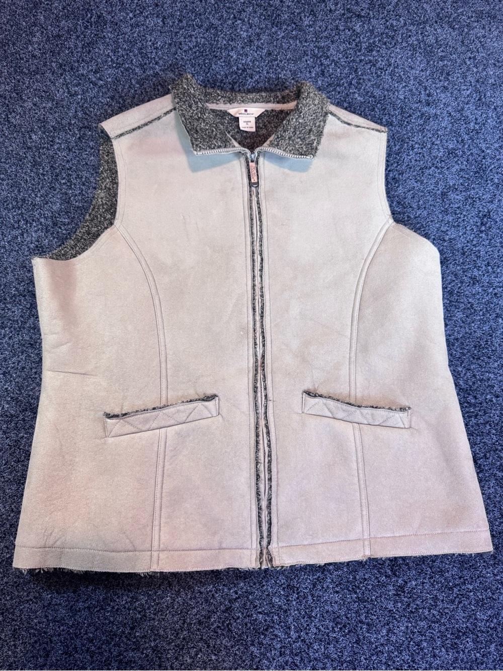 Woolrich women’s xl khaki lined vest fall